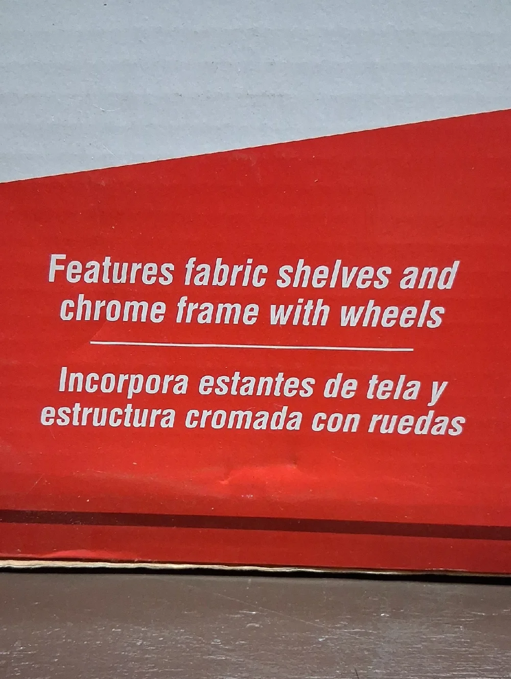 Rubbermaid 4 Shelf Cart Featuring Chrome Frame‎ With Wheels